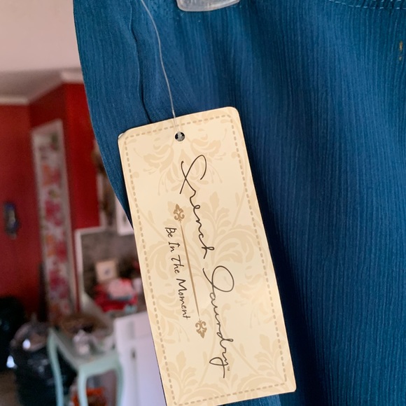 French Laundry slacks teal blue LG - Picture 10 of 13